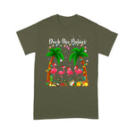 Flamingo Shirt Flamingo Christmas Deck the Palms Merry - Scotstee Shop