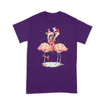 Flamingo Shirt Flamingo Christmas Tree Santa Hat Xmas Light Merry Christmas - Scotstee Shop