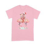 Flamingo Shirt Flamingo Christmas Tree Santa Hat Xmas Light Merry Christmas - Scotstee Shop
