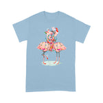 Flamingo Shirt Flamingo Christmas Tree Santa Hat Xmas Light Merry Christmas - Scotstee Shop
