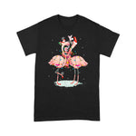 Flamingo Shirt Flamingo Christmas Tree Santa Hat Xmas Light Merry Christmas - Scotstee Shop