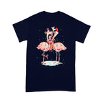 Flamingo Shirt Flamingo Christmas Tree Santa Hat Xmas Light Merry Christmas - Scotstee Shop