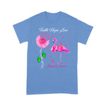 Flamingo Shirt Flamingo Faith Hope Love Breast Cancer Awareness Faith Breast Cancer Shirts Breast Cancer Awareness t shirts - Scotstee Shop
