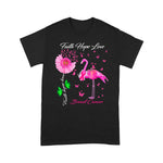 Flamingo Shirt Flamingo Faith Hope Love Breast Cancer Awareness Faith Breast Cancer Shirts Breast Cancer Awareness t shirts - Scotstee Shop