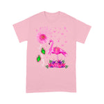Flamingo Shirt Flamingo Faith Hope Love Pink Pumpkin Ribbon Breast Cancer Faith Breast Cancer Shirts - Scotstee Shop