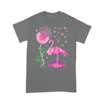 Flamingo Shirt Flamingo Faith Hope Love Pink Pumpkin Ribbon Breast Cancer Faith Breast Cancer Shirts - Scotstee Shop