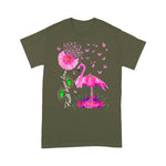 Flamingo Shirt Flamingo Faith Hope Love Pink Pumpkin Ribbon Breast Cancer Faith Breast Cancer Shirts - Scotstee Shop