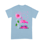 Flamingo Shirt Flamingo Faith Hope Love Pink Pumpkin Ribbon Breast Cancer Faith Breast Cancer Shirts - Scotstee Shop