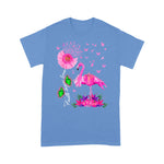 Flamingo Shirt Flamingo Faith Hope Love Pink Pumpkin Ribbon Breast Cancer Faith Breast Cancer Shirts - Scotstee Shop
