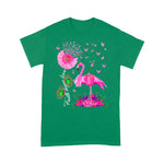 Flamingo Shirt Flamingo Faith Hope Love Pink Pumpkin Ribbon Breast Cancer Faith Breast Cancer Shirts - Scotstee Shop