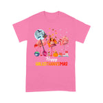 Flamingo Shirt Flamingo Halloween And Merry Christmas Funny Happy Hallothanksmas Flamingo Halloween Shirt - Scotstee Shop