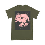 Flamingo Shirt Flamingo Halloween Costume Moon Silhouette Flamingo Halloween Shirt - Scotstee Shop