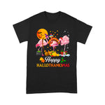 Flamingo Shirt Flamingo Halloween & Merry Christmas Happy Hallothanksmas Flamingo Halloween Shirt Flamingo Christmas Shirt - Scotstee Shop