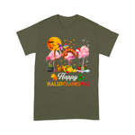Flamingo Shirt Flamingo Halloween & Merry Christmas Happy Hallothanksmas Flamingo Halloween Shirt Flamingo Christmas Shirt - Scotstee Shop