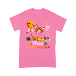 Flamingo Shirt Flamingo Halloween & Merry Christmas Happy Hallothanksmas Flamingo Halloween Shirt Flamingo Christmas Shirt - Scotstee Shop