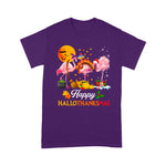 Flamingo Shirt Flamingo Halloween & Merry Christmas Happy Hallothanksmas Flamingo Halloween Shirt Flamingo Christmas Shirt - Scotstee Shop