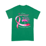 Flamingo Shirt Flamingo I'm A Survivor Butterfly Breast Cancer Awareness Breast Cancer Awareness t shirts - Scotstee Shop