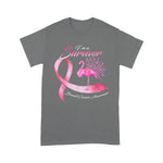 Flamingo Shirt Flamingo I'm A Survivor Butterfly Breast Cancer Awareness Breast Cancer Awareness t shirts - Scotstee Shop