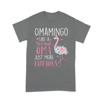 Flamingo Shirt Flamingo Omamingo Like A Normal Oma Gifts Funny Mom Grandma Oma TShirts - Scotstee Shop