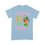 Flamingo Shirt Flamingo Queen Flocking 45 Years Old And Fabulous Birthday - Scotstee Shop