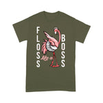 Flamingo Shirt Floss Like A Boss Funny Pink Dancing Flamingo Flos - Scotstee Shop