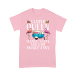Flamingo Shirt Funny Camper Queen Sassy Gift For Women RV Camping Lovers - Scotstee Shop