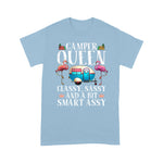 Flamingo Shirt Funny Camper Queen Sassy Gift For Women RV Camping Lovers - Scotstee Shop