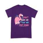 Flamingo Shirt Funny Don't Make Me Put My Foot Down - Scotstee Shop