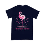 Flamingo Shirt Funny Flamingo Hope Flower Lover Breast Cancer Awareness t shirts - Scotstee Shop