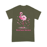 Flamingo Shirt Funny Flamingo Hope Flower Lover Breast Cancer Awareness t shirts - Scotstee Shop