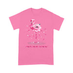 Flamingo Shirt Funny Flamingo Hope Flower Lover Breast Cancer Awareness t shirts - Scotstee Shop