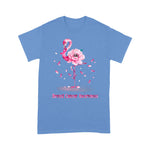 Flamingo Shirt Funny Flamingo Hope Flower Lover Breast Cancer Awareness t shirts - Scotstee Shop