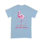 Flamingo Shirt Funny Flamingo Hope Flower Lover Breast Cancer Awareness t shirts - Scotstee Shop