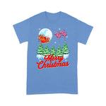 Flamingo Shirt Funny Flamingo Santa Merry Christmas Gift Xmas - Scotstee Shop