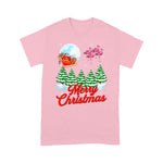 Flamingo Shirt Funny Flamingo Santa Merry Christmas Gift Xmas - Scotstee Shop