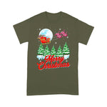 Flamingo Shirt Funny Flamingo Santa Merry Christmas Gift Xmas - Scotstee Shop