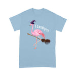 Flamingo Shirt Halloween Flamingo Witch Scary Party Funny Broom - Scotstee Shop