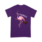 Flamingo Shirt Halloween Flamingo Witch Scary Party Funny Broom - Scotstee Shop