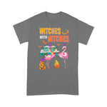 Flamingo Shirt Halloween Flamingo Witches With Hitches Wine Lover Gift - Scotstee Shop