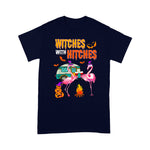 Flamingo Shirt Halloween Flamingo Witches With Hitches Wine Lover Gift - Scotstee Shop