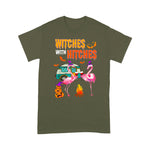 Flamingo Shirt Halloween Flamingo Witches With Hitches Wine Lover Gift - Scotstee Shop