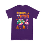 Flamingo Shirt Halloween Flamingo Witches With Hitches Wine Lover Gift - Scotstee Shop