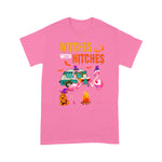 Flamingo Shirt Halloween Flamingo Witches With Hitches Wine Lover Gift - Scotstee Shop