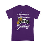 Flamingo Shirt Happiness Is Being A Mom And Grammy Sunflower Grandma - Scotstee Shop