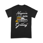 Flamingo Shirt Happiness Is Being A Mom And Grammy Sunflower Grandma - Scotstee Shop