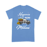 Flamingo Shirt Happiness Is Being A Mom And Memaw Sunflower Grandma - Scotstee Shop