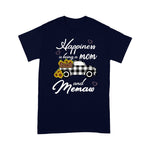 Flamingo Shirt Happiness Is Being A Mom And Memaw Sunflower Grandma - Scotstee Shop