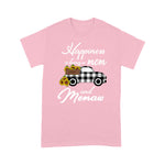 Flamingo Shirt Happiness Is Being A Mom And Memaw Sunflower Grandma - Scotstee Shop