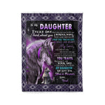 Fleece Blanket Personalized A Letter To My Daughter From Dad Fathers Day Blanket - Scotstee Shop
