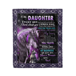 Fleece Blanket Personalized A Letter To My Daughter From Dad Fathers Day Blanket - Scotstee Shop